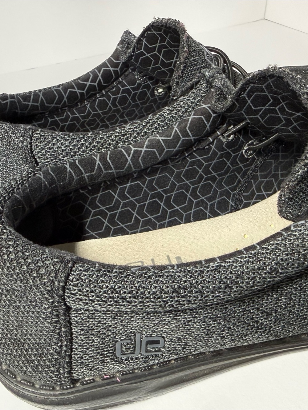 Hey Dude Black Knit Slip-On Loafers for Men - Picture 7 of 8